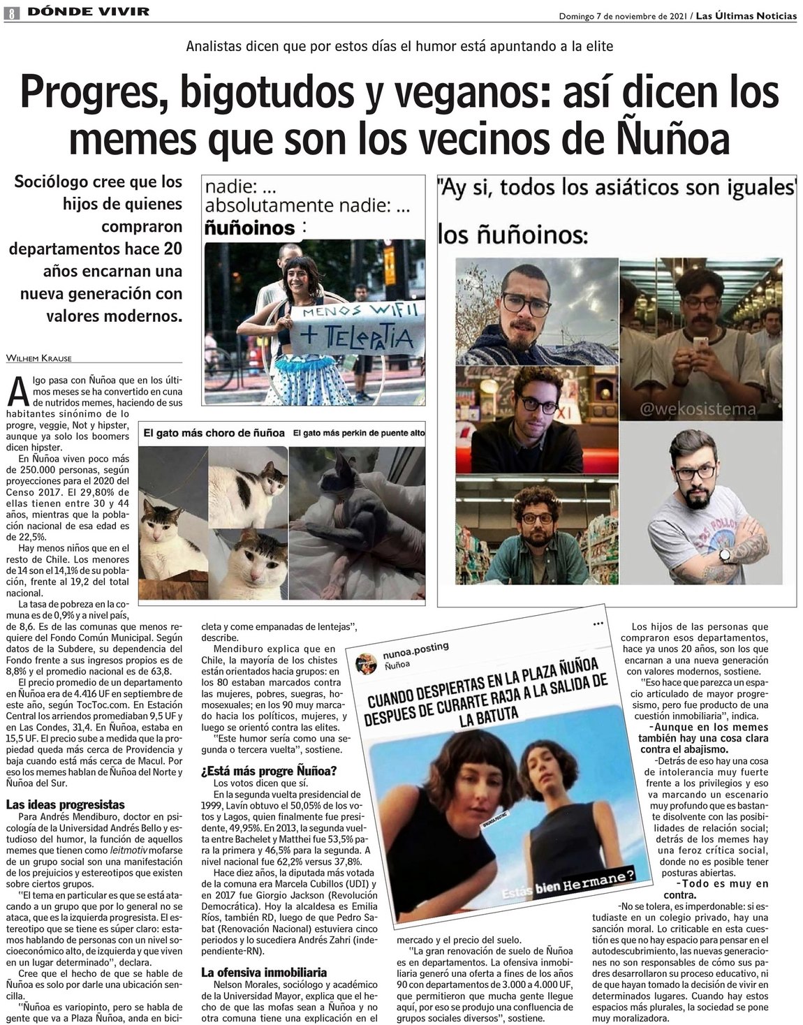 Progres bigotudos y veganos así dicen los memes que son los vecinos de