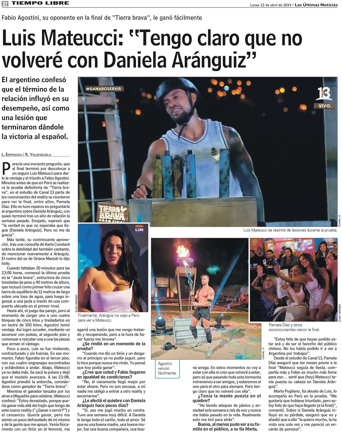 Luis Mateucci Tengo Claro Que No Volver Con Daniela Ar Nguiz