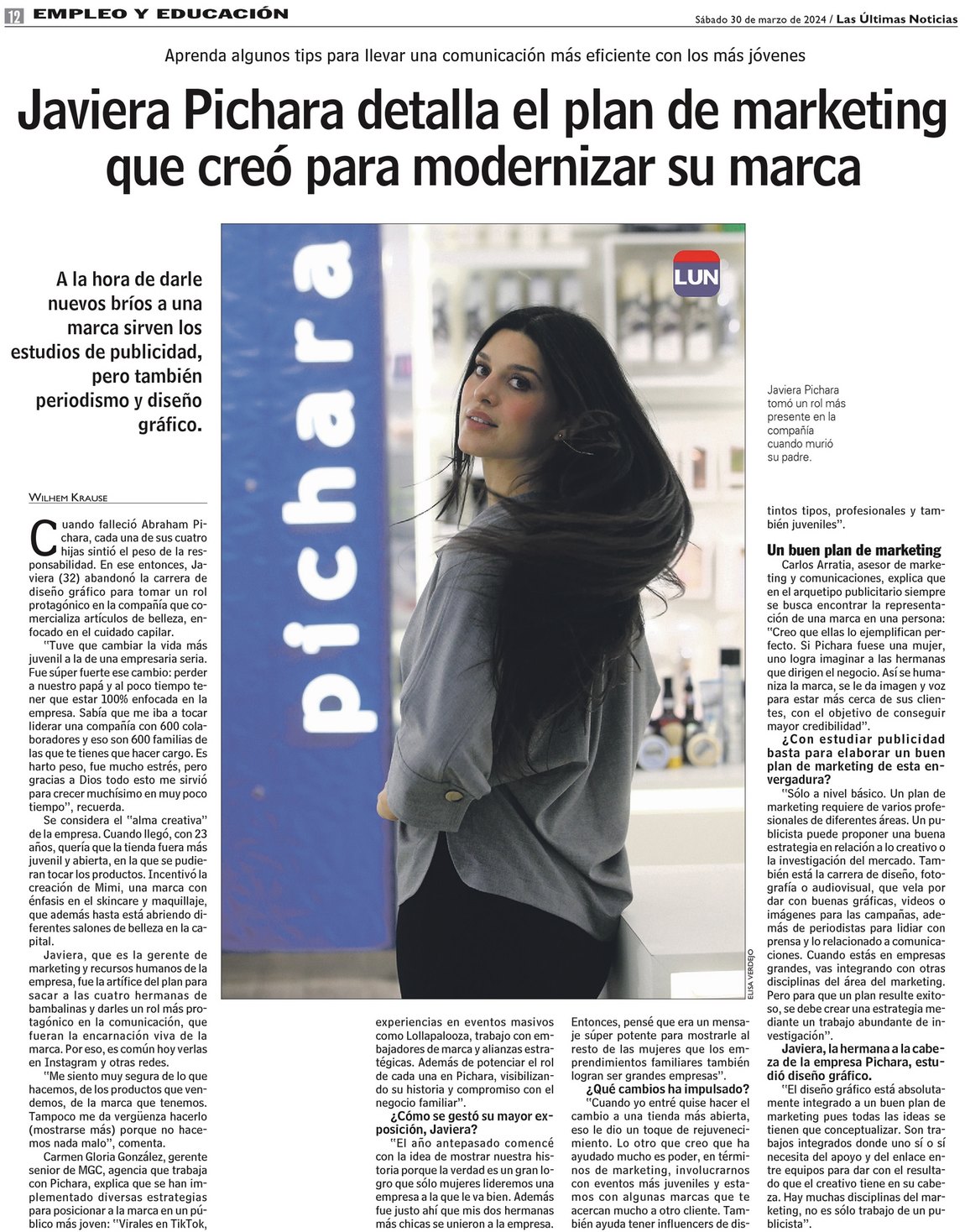 Javiera Pichara Detalla El Plan De Marketing Que Cre Para Modernizar