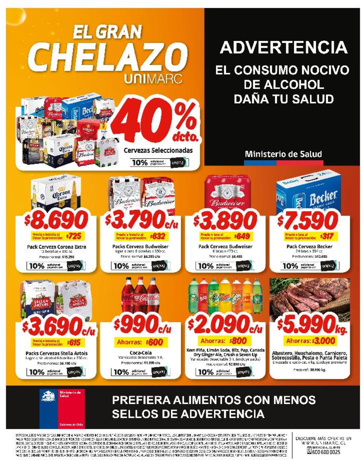 Unimarc Página 2 Avisos Premium jueves 18 de julio de 2024