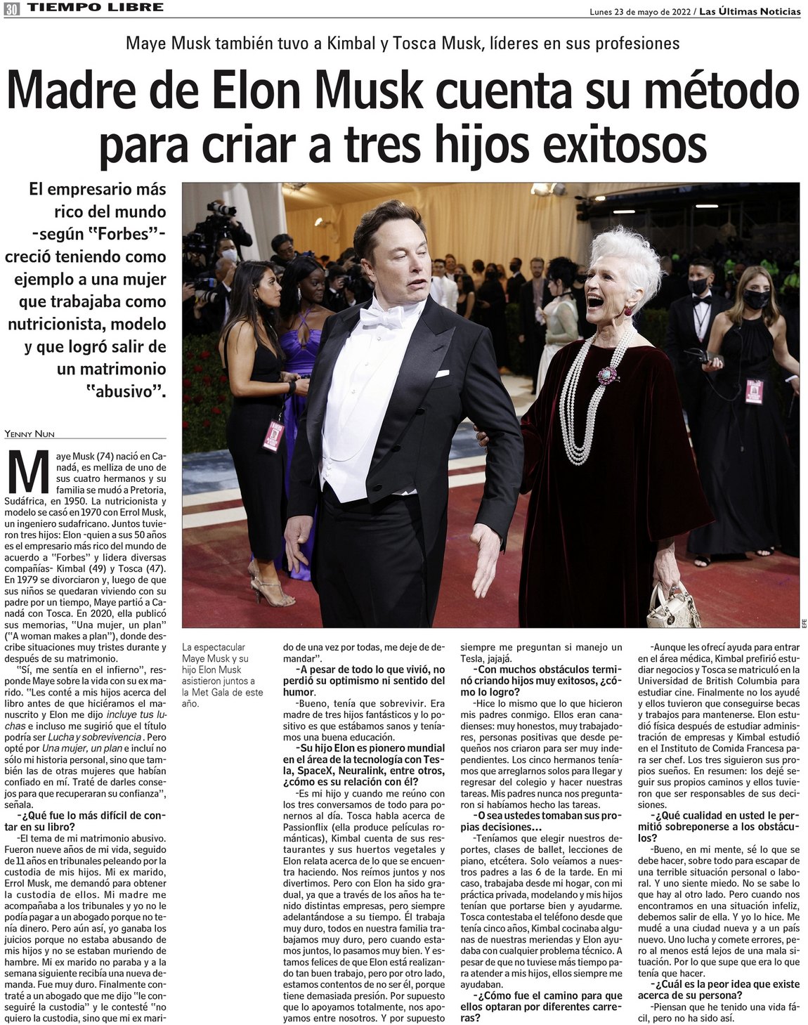 Madre de Elon Musk cuenta su método para criar a tres hijos exitosos ...