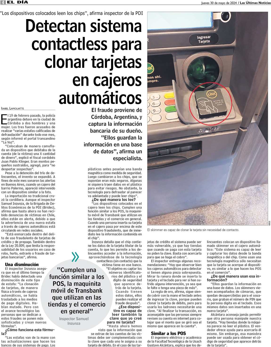 Detectan Sistema Contactless Para Clonar Tarjetas En Cajeros Automáticos 9189