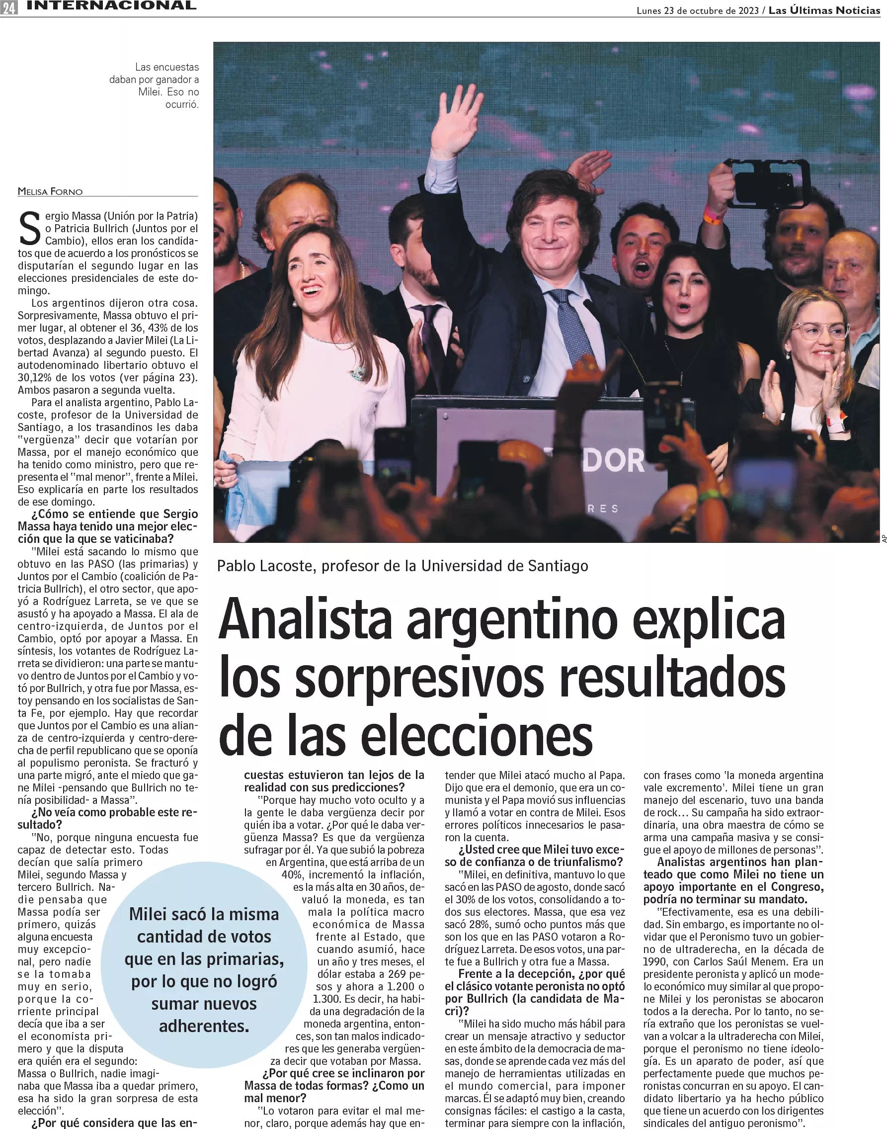 Analista Argentino Explica Los Sorpresivos Resultados De Las Elecciones